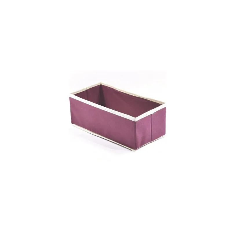 Scatola organizer Precisotto in tessuto TNT 28x14x11 cm bordeaux Pagamento Sicuro
