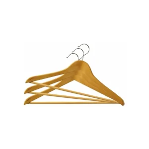 Prezzo Conveniente Ordinett - Set 3 grucce in legno appendiabiti 45 cm
