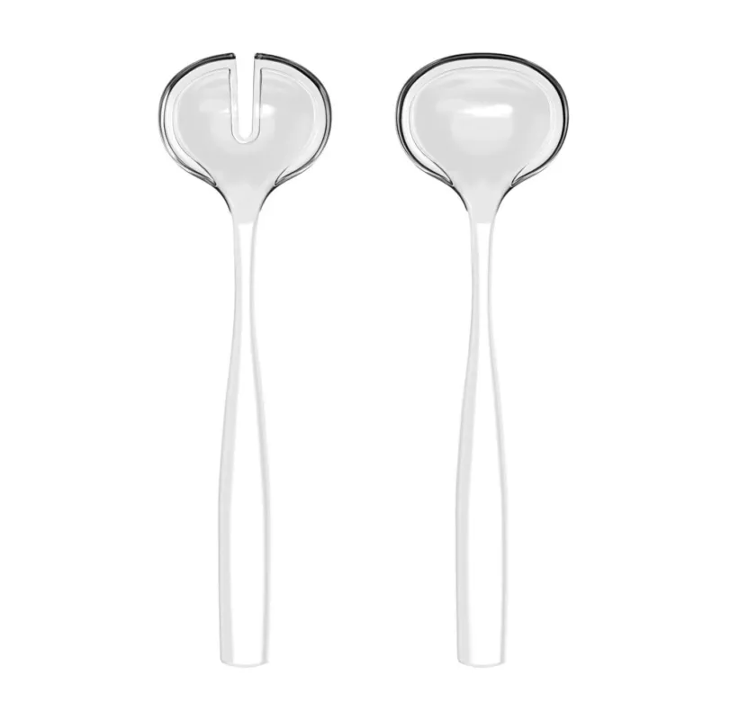 Economico Guzzini - Posate insalata in plastica biologica riciclabile linea Dolcevita bianco