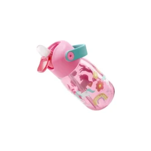 Promo Stagionale Zoku - Borraccia Bottiglia Bimbo con Flip Cannuccia Colore blu 400 ml Unicorno