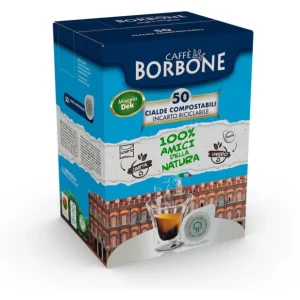 Spedito Oggi Caffè Borbone Miscela Dek - 50 Cialde Compostabili ESE 44mm