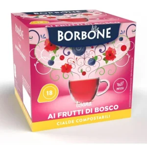 Spedizione Espresso Caffè Borbone Tisana ai Frutti di Bosco - 18 Cialde Filtrocarta ESE 44mm Compostabili