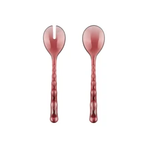 Guzzini Posate Insalata Vanity in Cristallo Acrilico Bio-based Malva Scelto Dai Clienti
