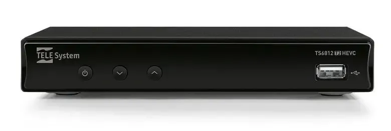 Novità TELE System TS6812 T2HEVC Nero