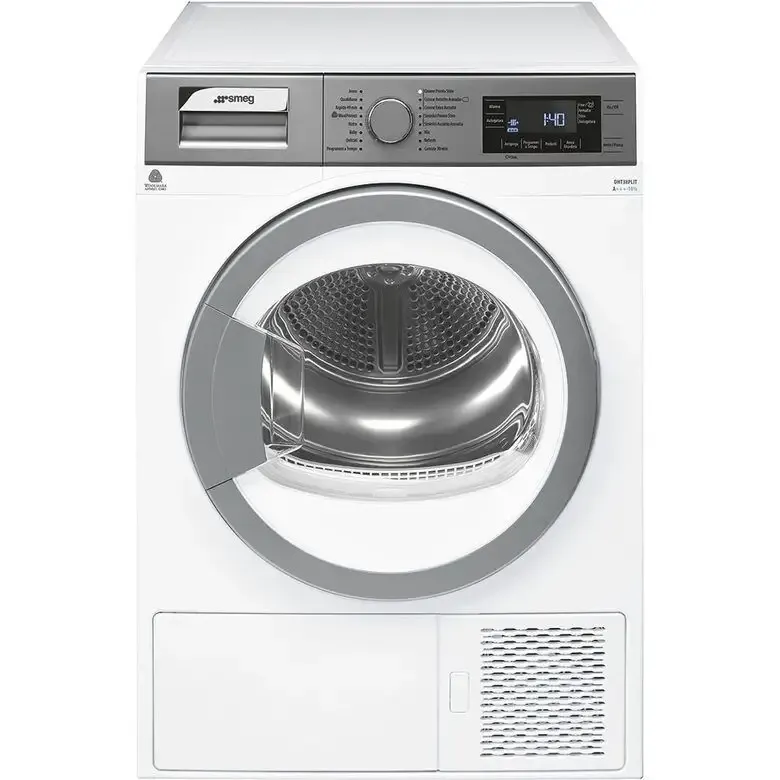 Miglior Prezzo Smeg DHT38PLIT asciugatrice Libera installazione Caricamento frontale 8 kg A+++-10% Argento, Bianco