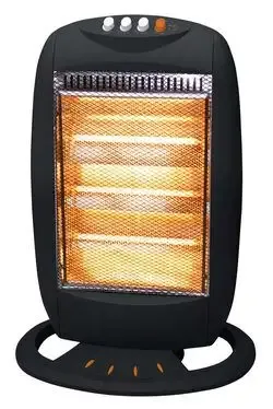 Più Venduto Ardes AR454B HALO12 stufetta elettrica Interno Nero 1200 W Riscaldatore di ambienti elettrico alogeno