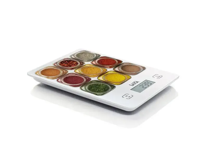Popolare Laica KS1040 bilancia da cucina Multicolore, Bianco Superficie piana Rettangolo Bilancia da cucina elettronica