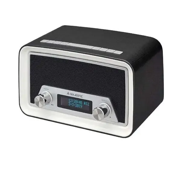 New Majestic DAB-842N Orologio Digitale Nero, Bianco Soddisfatti O Rimborsati