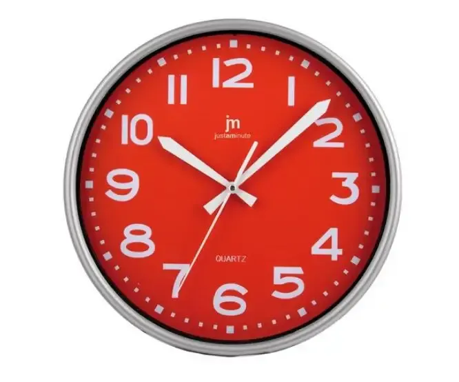 Offerta Lampo Lowell Justaminute 00940R orologio da parete Orologio da parete in quarzo Cerchio Rosso