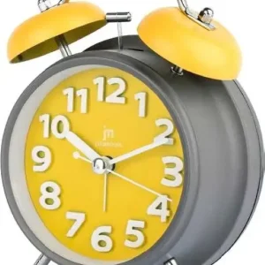 Affare Lowell Justaminute JA7060-G orologio da tavolo Orologio da tavolo in quarzo Rotondo Grigio, Giallo