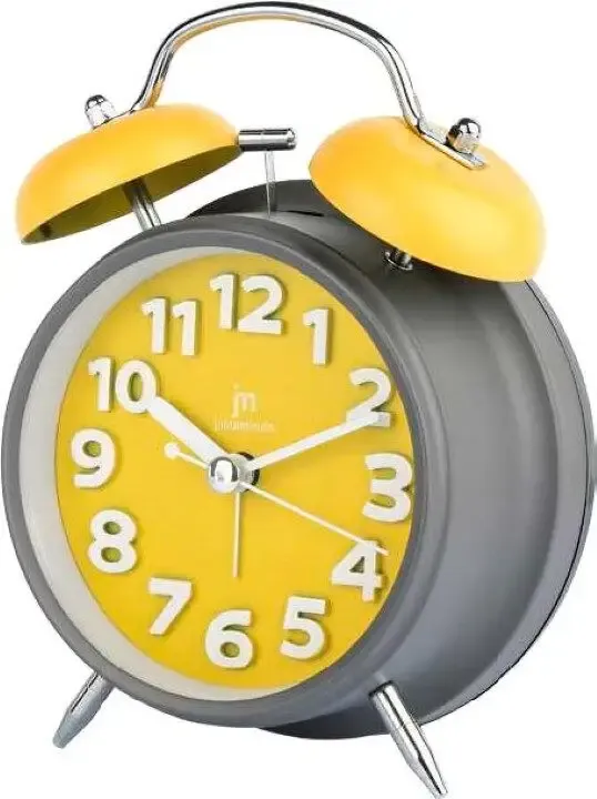 Affare Lowell Justaminute JA7060-G orologio da tavolo Orologio da tavolo in quarzo Rotondo Grigio, Giallo