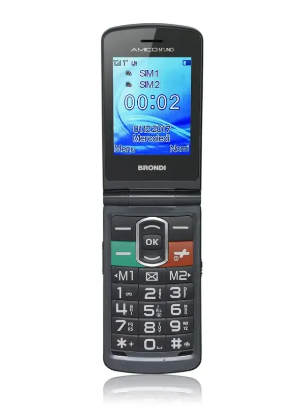 Ultima Occasione Brondi Amico N°Uno 108 g Titanio Telefono per anziani
