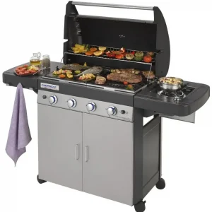 Reso Gratuito Campingaz 4 Series Classic LS Plus Barbecue Zona cottura Gas Nero, Grigio 12800 W
