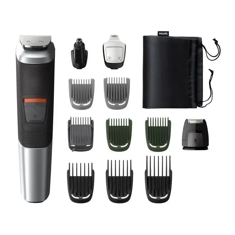 Consegna Rapida Philips MULTIGROOM Series 5000 12 accessori 12 in 1, Barba, capelli e corpo