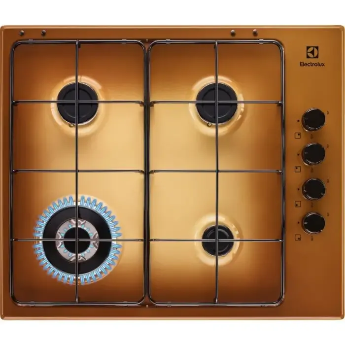 Electrolux EGS6414T piano cottura Ottone Da incasso Gas 4 Fornello(i) Di Tendenza