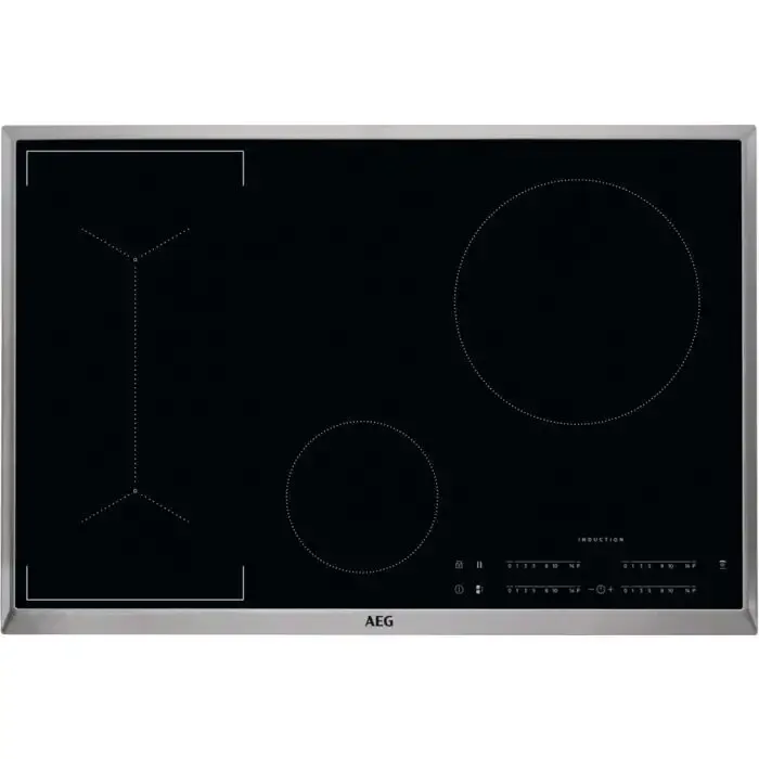 AEG IKB84443XB piano cottura Nero, Acciaio inossidabile Da incasso Piano cottura a induzione 4 Fornello(i) Direttamente Dal Produttore