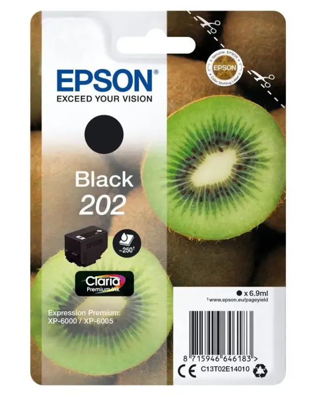 Epson Kiwi Singlepack Black 202 Claria Premium Ink Popolare