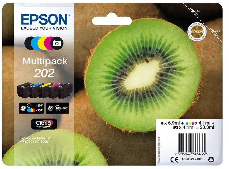 Saldi Epson Kiwi Multipack 5-colours 202 Claria Premium Ink