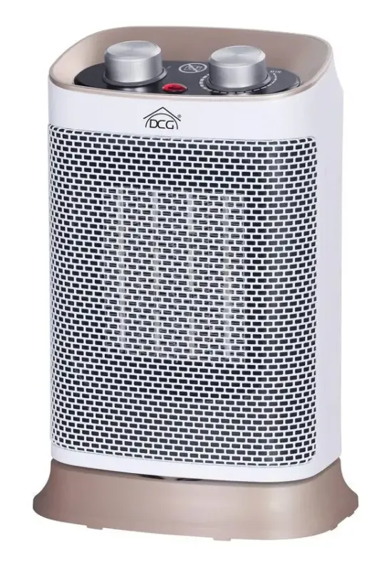 DCG Eltronic PTC0589 stufetta elettrica Interno Marrone, Bianco 1500 W Riscaldatore ambiente elettrico a infrarossi Non Perdere