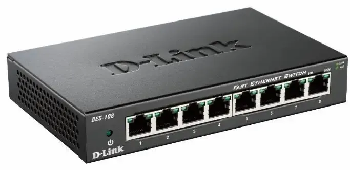 Novità D-Link DES-108 Nero