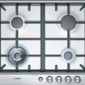 Bosch PCH615M90E piano cottura Acciaio spazzolato Da incasso Combi 4 Fornello(i) Nuovo Arrivo