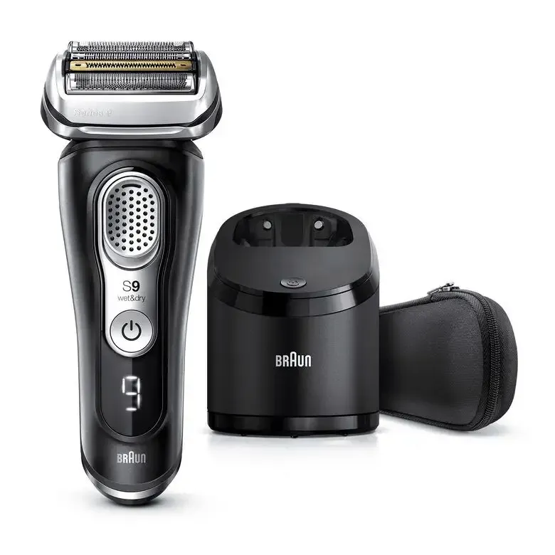 Prezzo Conveniente Braun Series 9 9360cc Rasoio Barba Elettrico, Stazione Di Pulizia Clean&Charge, Nero