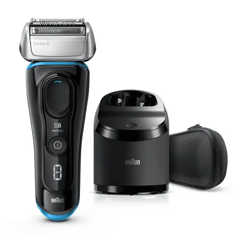 Braun Series 8 8365cc Rasoio Barba Elettrico, Stazione Di Pulizia Clean&Charge, Nero Offerta Speciale