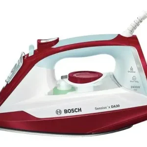 Occasione Imperdibile Bosch TDA3024010 ferro da stiro Ferro a vapore Piastra Ceranium Glissée 2400 W Rosso, Bianco