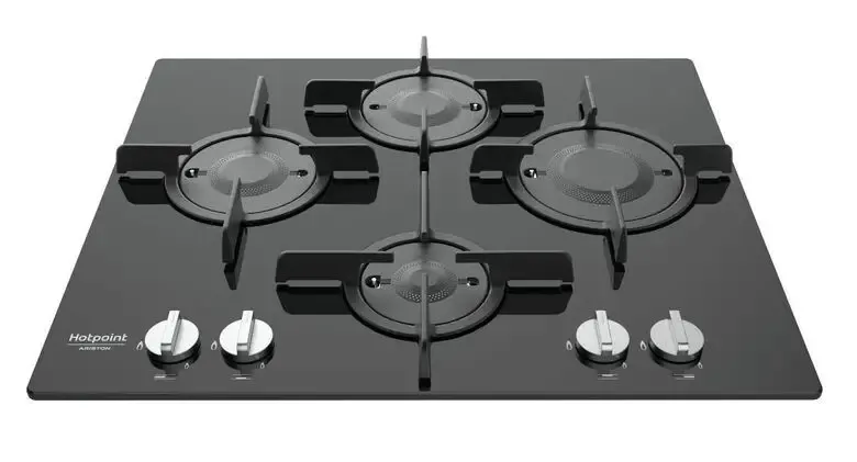 Hotpoint FTGHG 641 D/HA(BK) piano cottura Nero Da incasso 60 cm Gas 4 Fornello(i) Offerta Lampo