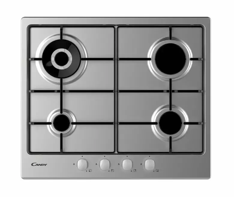 Candy Timeless CHW6BR4WX Acciaio inossidabile Da incasso Gas 4 Fornello(i) Nuovo Arrivo