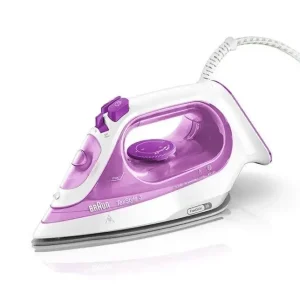 Braun TexStyle 3 SI 3030 Ferro da stiro a secco e a vapore Piastra in ceramica Ultra Glide 2300 W Rosa Economico