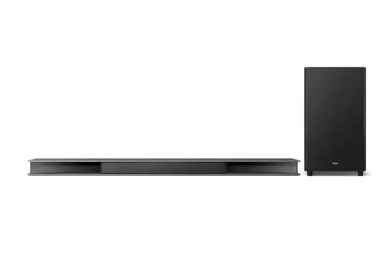TCL Soundbar TS9030 Dolby Atmos 3.1 con subwoofer wireless per TV compatibile con Google Assistant & Apple Airplay (tecnologia RayDanz, Chromecast integrato, HDMI ARC, kit montaggio a parete Affare