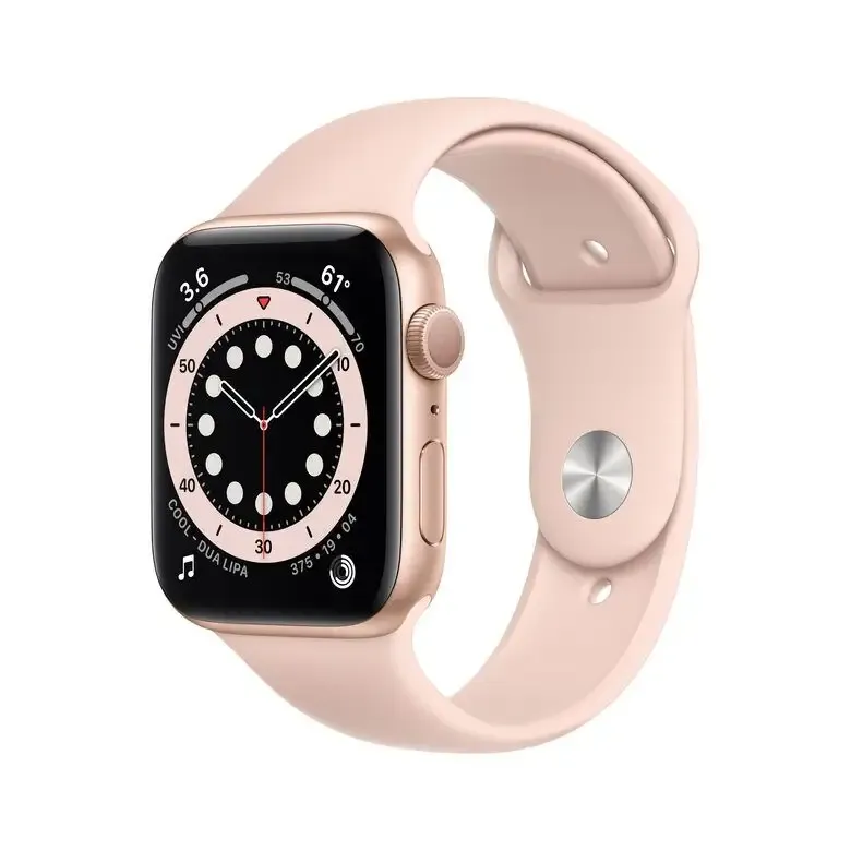 Apple Watch Serie 6 GPS, 40mm in alluminio oro con cinturino Sport Rosa sabbia Ultime Pezzi