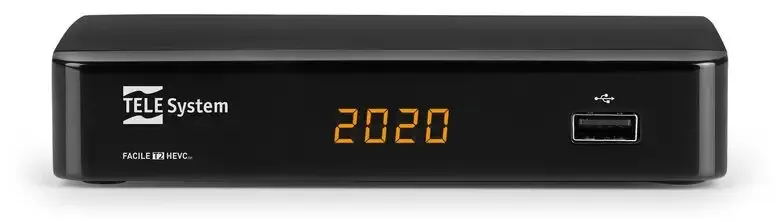 TELE System FACILE/01 T2HEVC (no PVR) Ethernet (RJ-45), Terrestre Full HD Nero Soddisfatti O Rimborsati