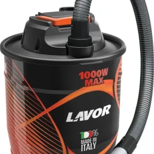 Novità Lavorwash Ashley 411Aspiracenere 18 L Nero, Rosso