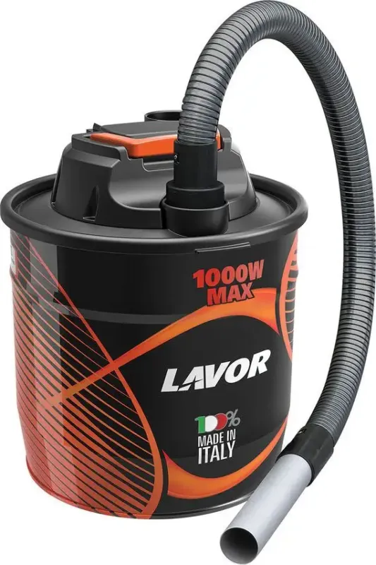 Novità Lavorwash Ashley 411Aspiracenere 18 L Nero, Rosso