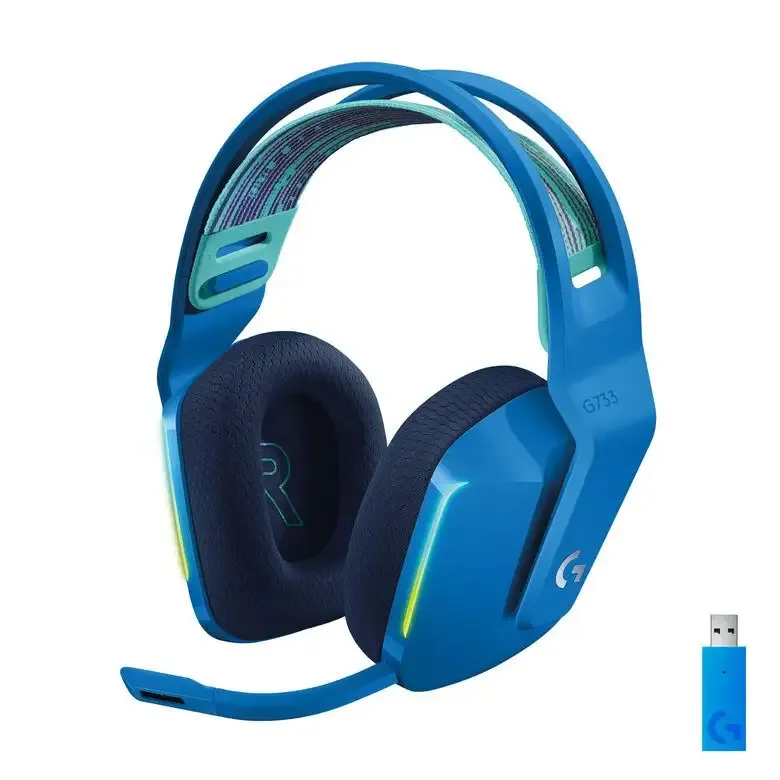 Consegna Rapida Logitech G G733 Wireless Headset Auricolare A Padiglione Giocare Blu