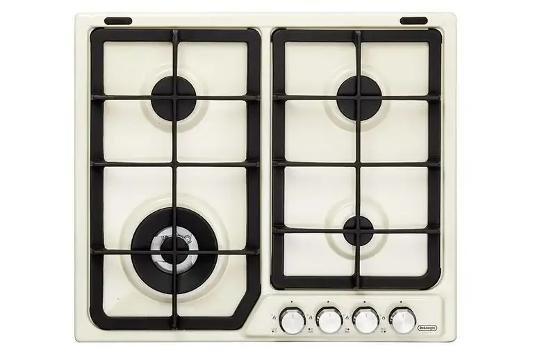 Offerta Lampo De’Longhi PFC 46 GH piano cottura Crema Da incasso 58 cm Gas 4 Fornello(i)