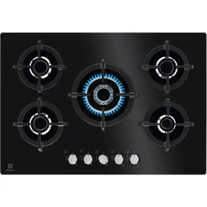 Electrolux EGG7537K Nero Da incasso 75 cm Gas 5 Fornello(i) Offerta Del Giorno