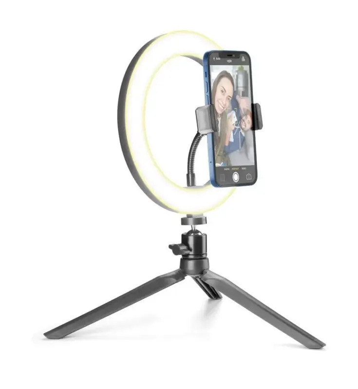 Cellularline Selfie Ring LED Nero Prezzo Scontato