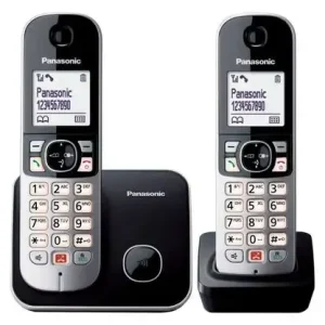 Affare Panasonic KX-TG6852JTB telefono Telefono DECT Identificatore di chiamata Nero, Grigio