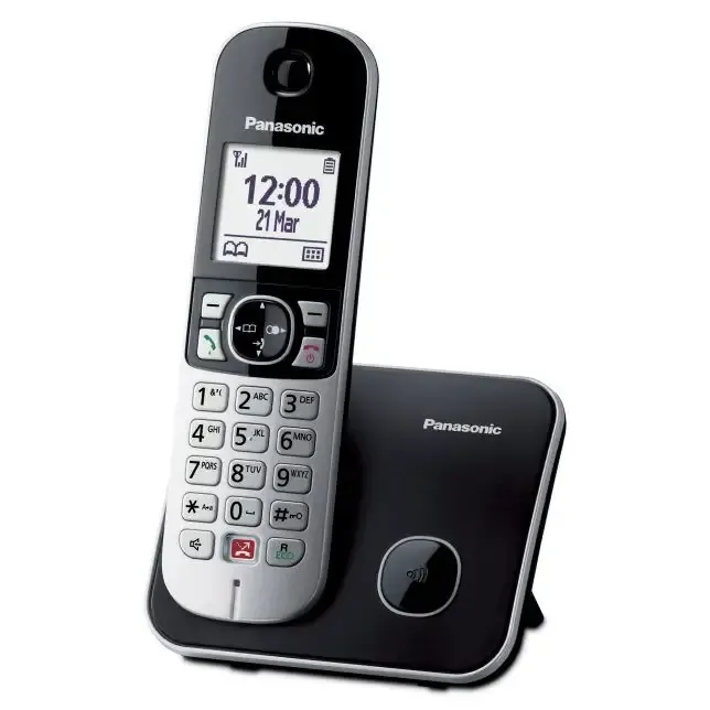 Professionale Panasonic KX-TG6851JTB telefono Telefono DECT Identificatore di chiamata Nero, Grigio