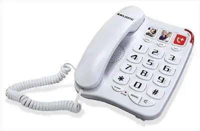 NEW_MAJESTIC TELEFONO PHF-BILLY201 WHITE Occasione Imperdibile