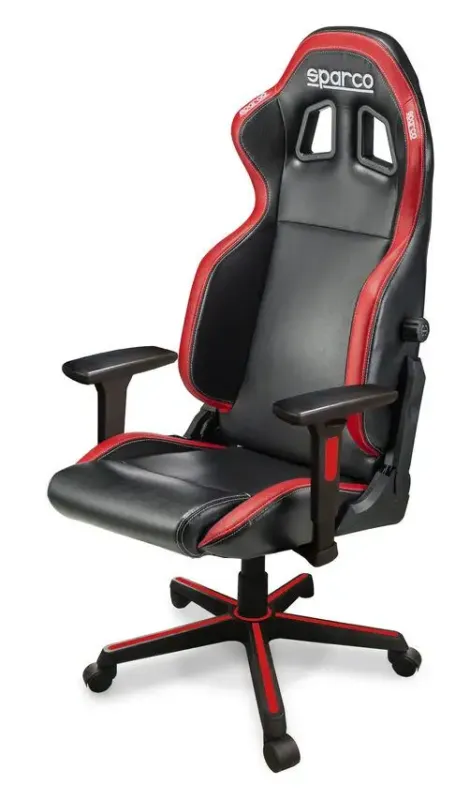 MT Distribution 00998NRRS sedia per videogioco Sedia da gaming per PC Seduta imbottita Nero, Rosso Economico