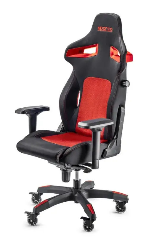 Spedizione Espresso MT Distribution 00988NRRS sedia per videogioco Sedia da gaming per PC Seduta imbottita Nero, Rosso
