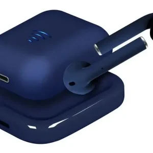 Area Stone C100+ - Auricolari a capsula con custodia di ricarica + Base di ricarica wireless, Blu Ultima Occasione
