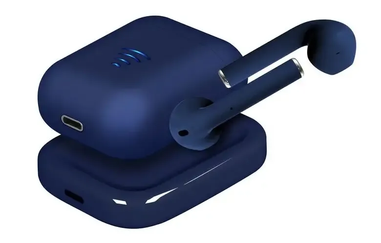 Area Stone C100+ - Auricolari a capsula con custodia di ricarica + Base di ricarica wireless, Blu Ultima Occasione