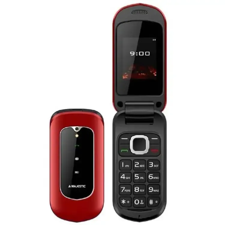 New Majestic Skill 4,5 cm (1.77") 78 g Rosso Telefono per anziani Novità