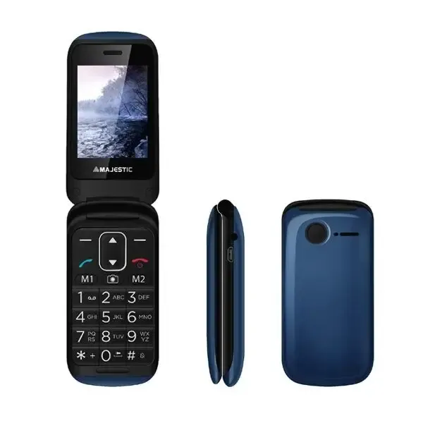Offerta Del Giorno New Majestic Sileno 50R 6,1 cm (2.4") 90 g Blu Telefono per anziani