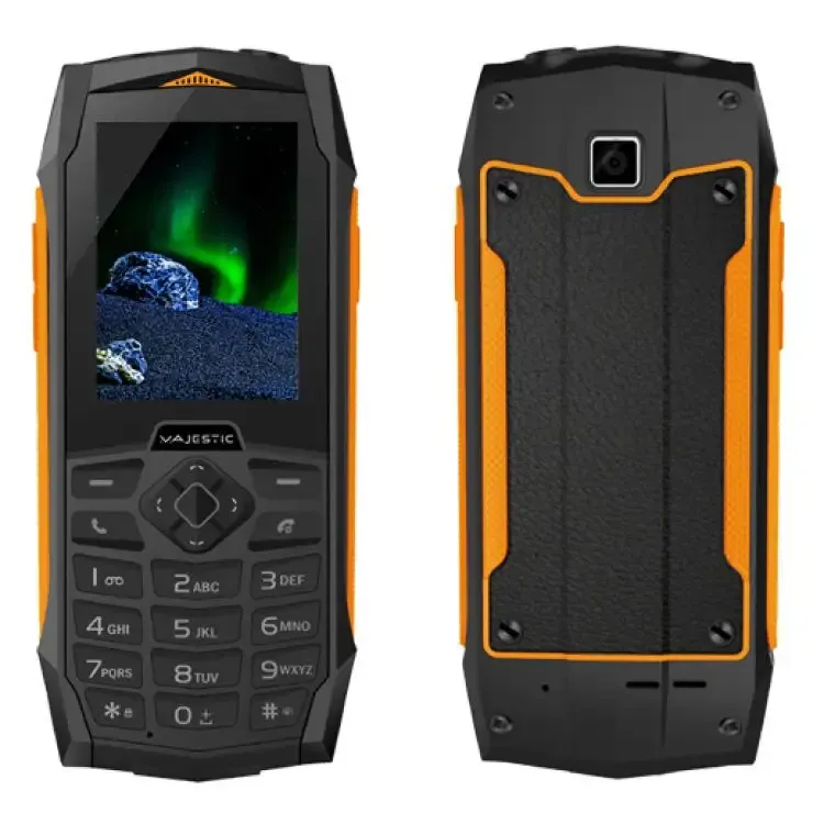 New Majestic Tank 6,1 cm (2.4") 156 g Nero, Arancione Telefono cellulare basico Esclusivo